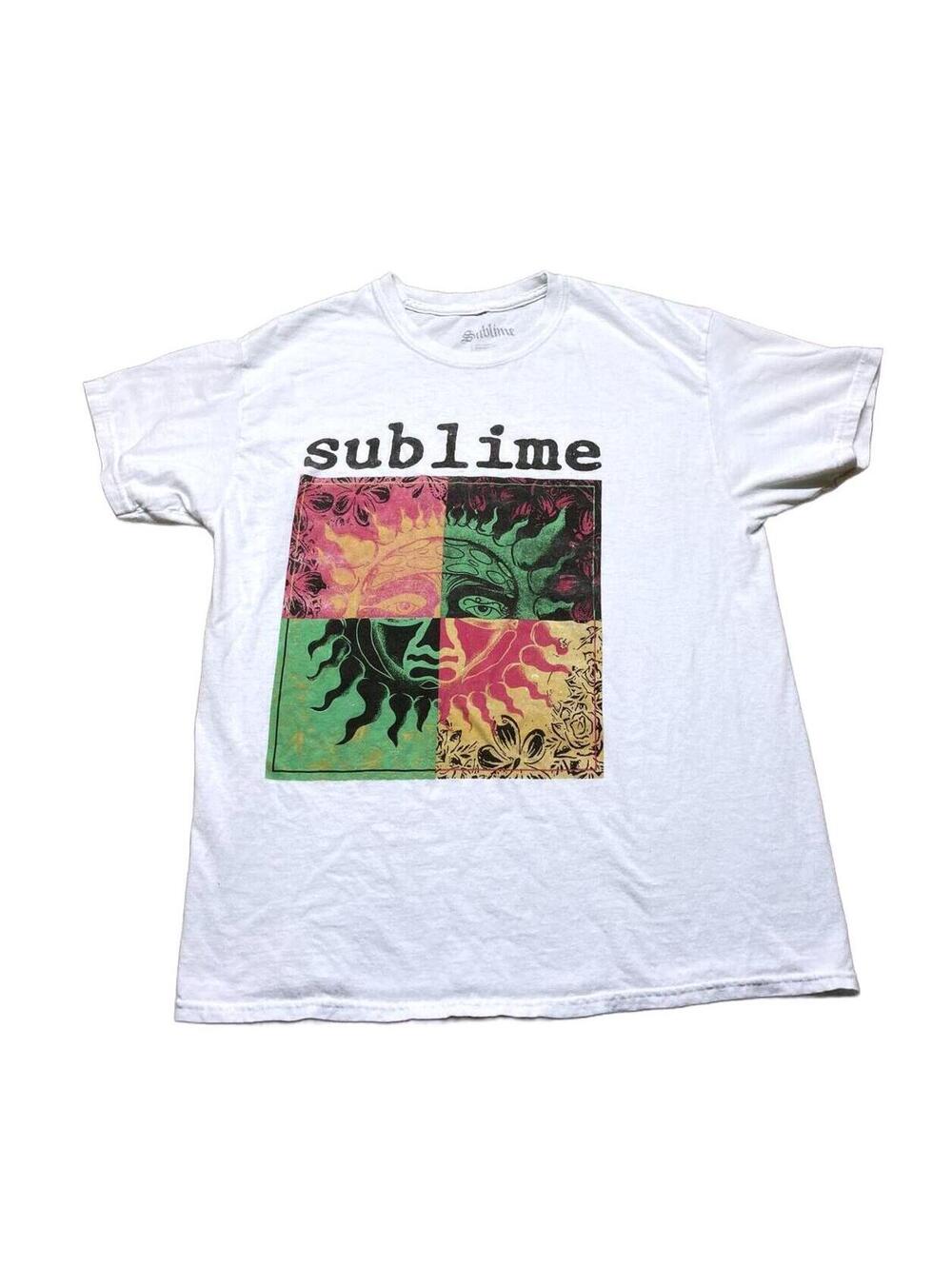 Sublime Graphic Band T-Shirt White Size L